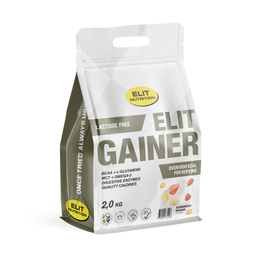 ELIT GAINER - Jordgubb Banan - Laktosfri - 2000 g