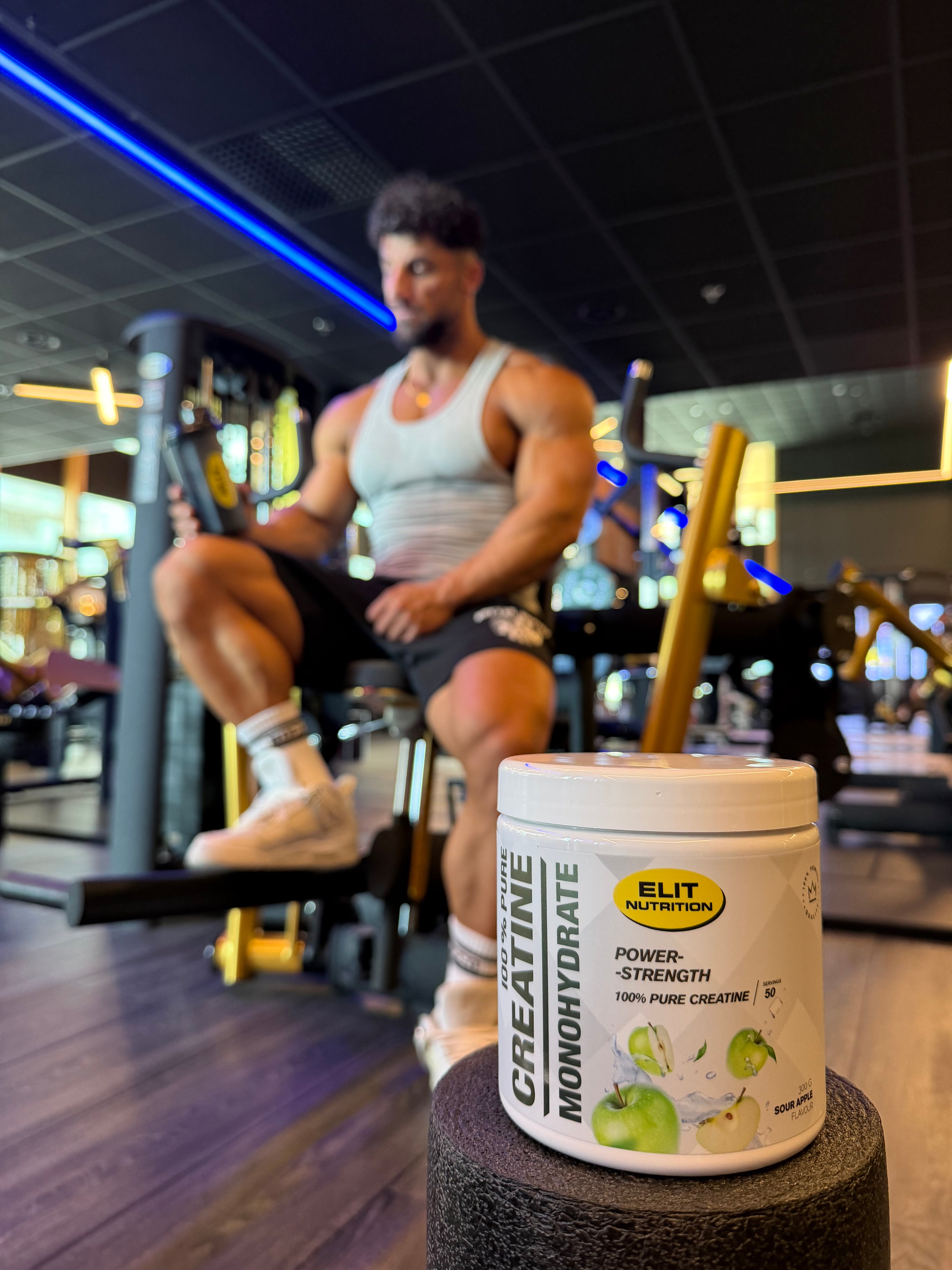 Kreatin monohydrat, ELIT - 100% Pure, 300g - Sur Äpple