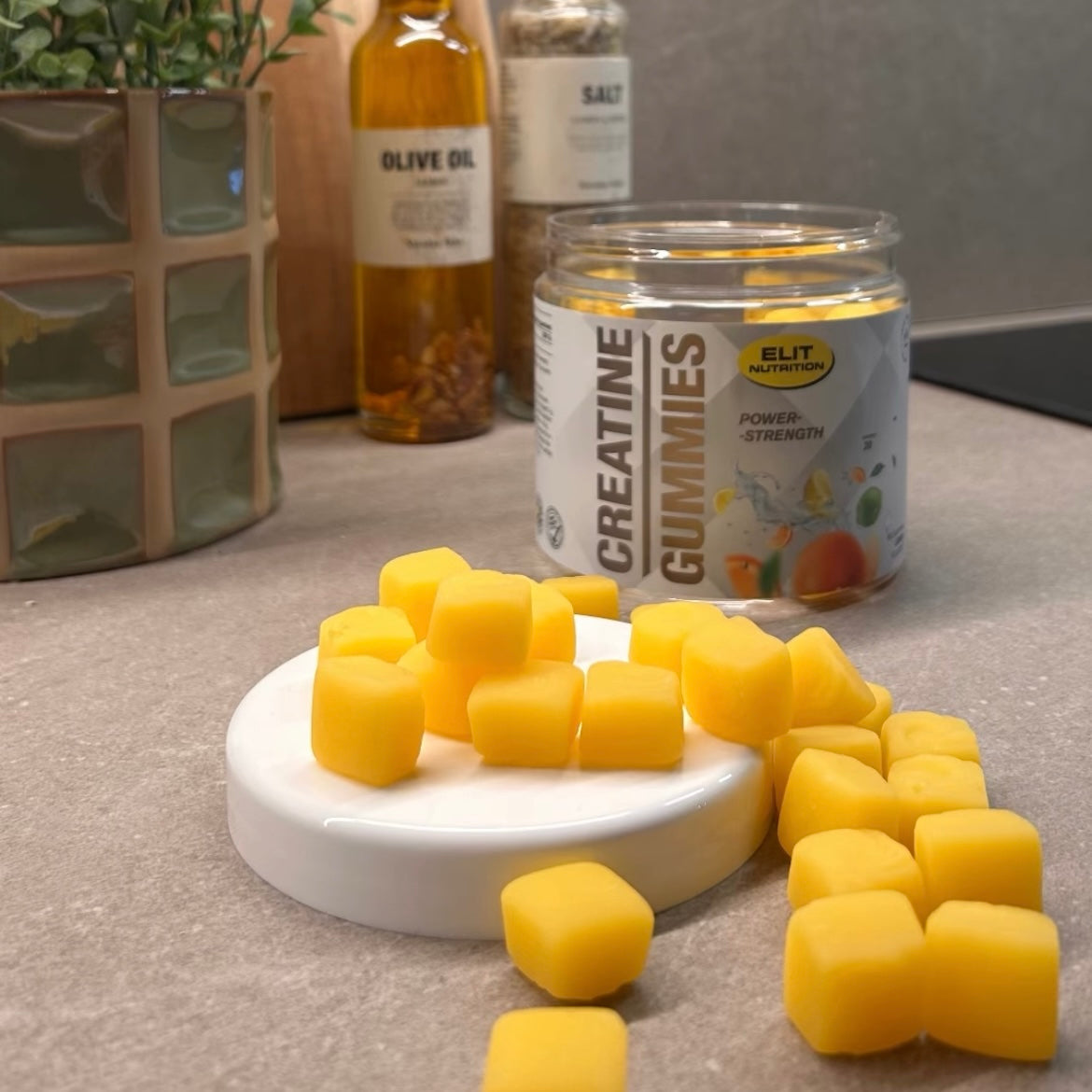 Kreatin Gummies 4500 mg, Lemon - 60 st