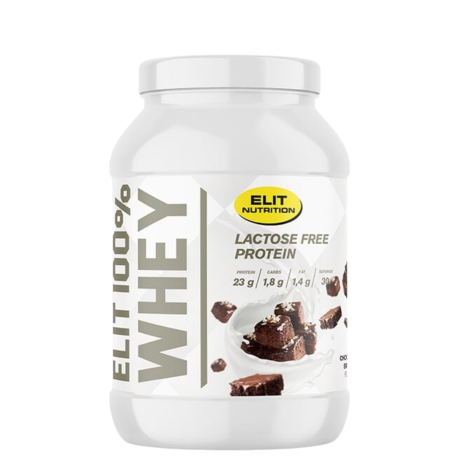ELIT 100% Whey Protein LAKTOSFRI, 900g - Choklad Brownie