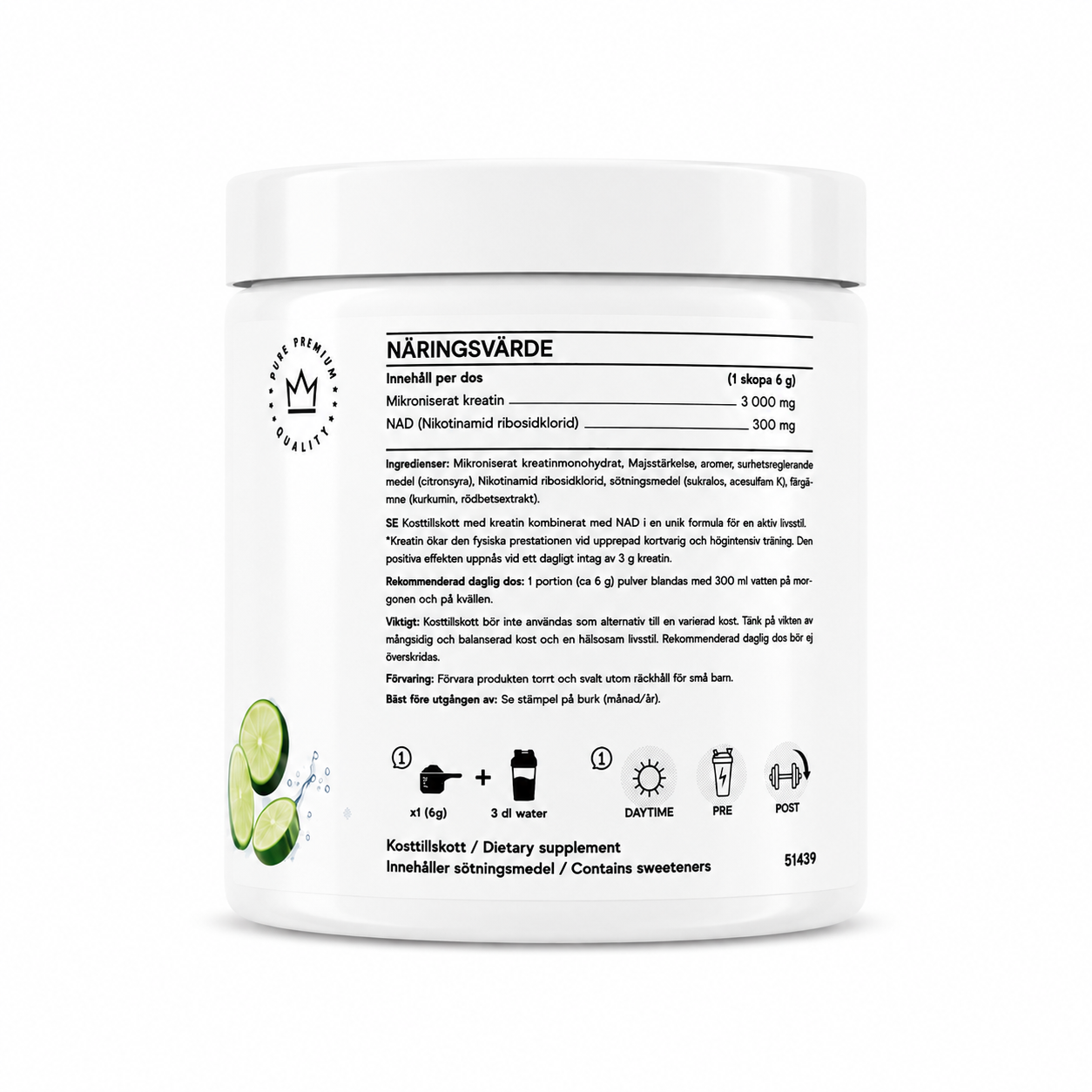 Creatine NAD+ Precursor - Cucumber / Lime