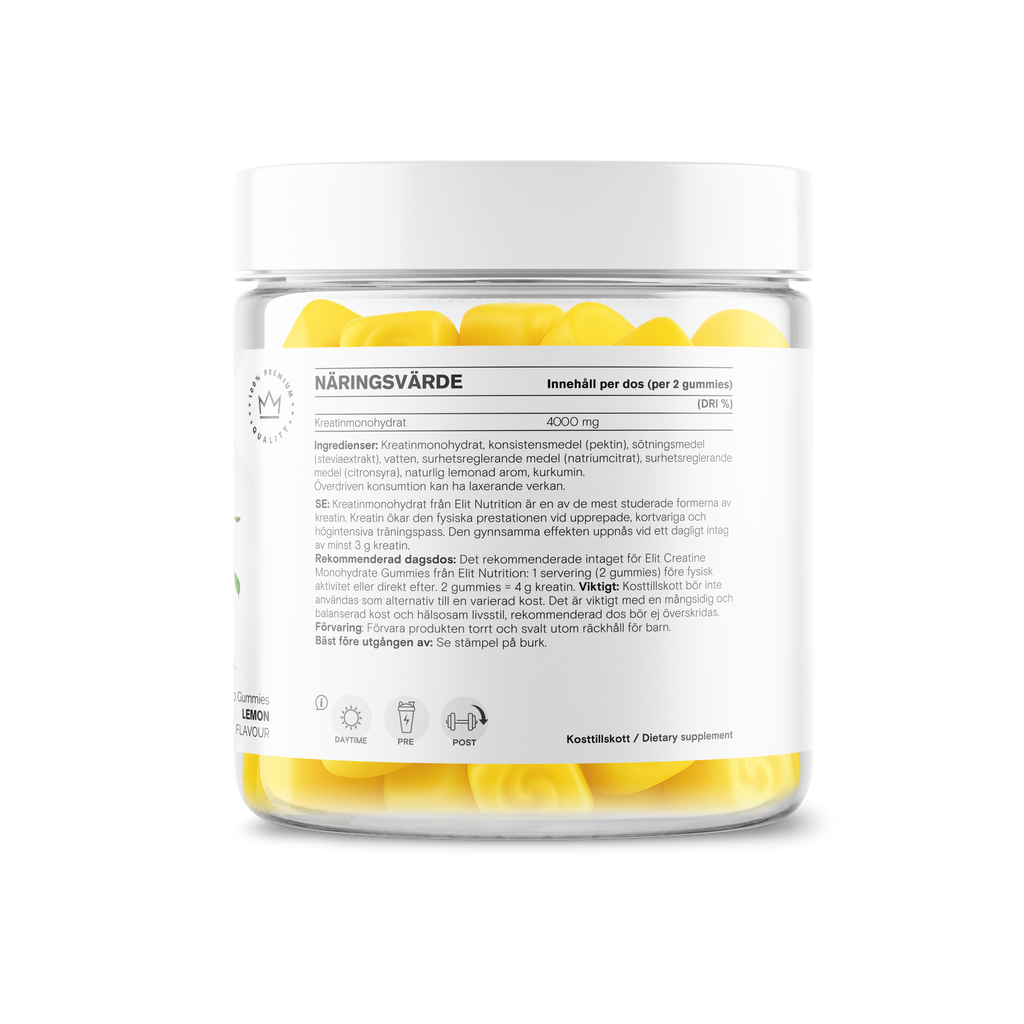 Creatine Gummies 4500 mg, Lemon - 60 pcs