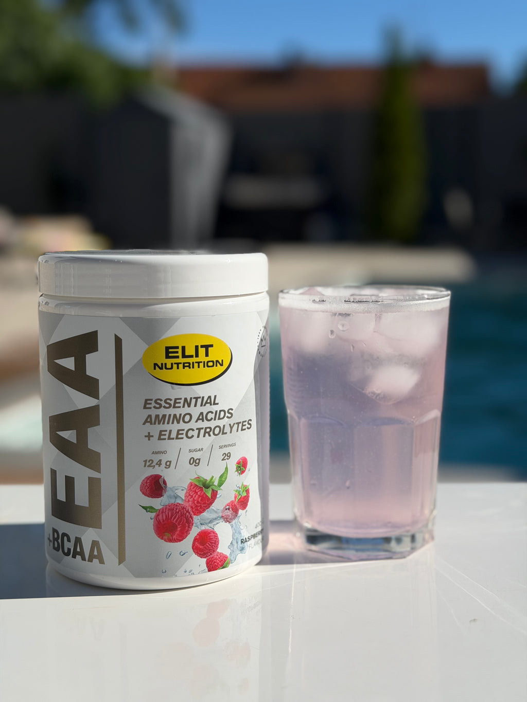EAA + BCAA med Elektrolyter, 400g - Raspberry