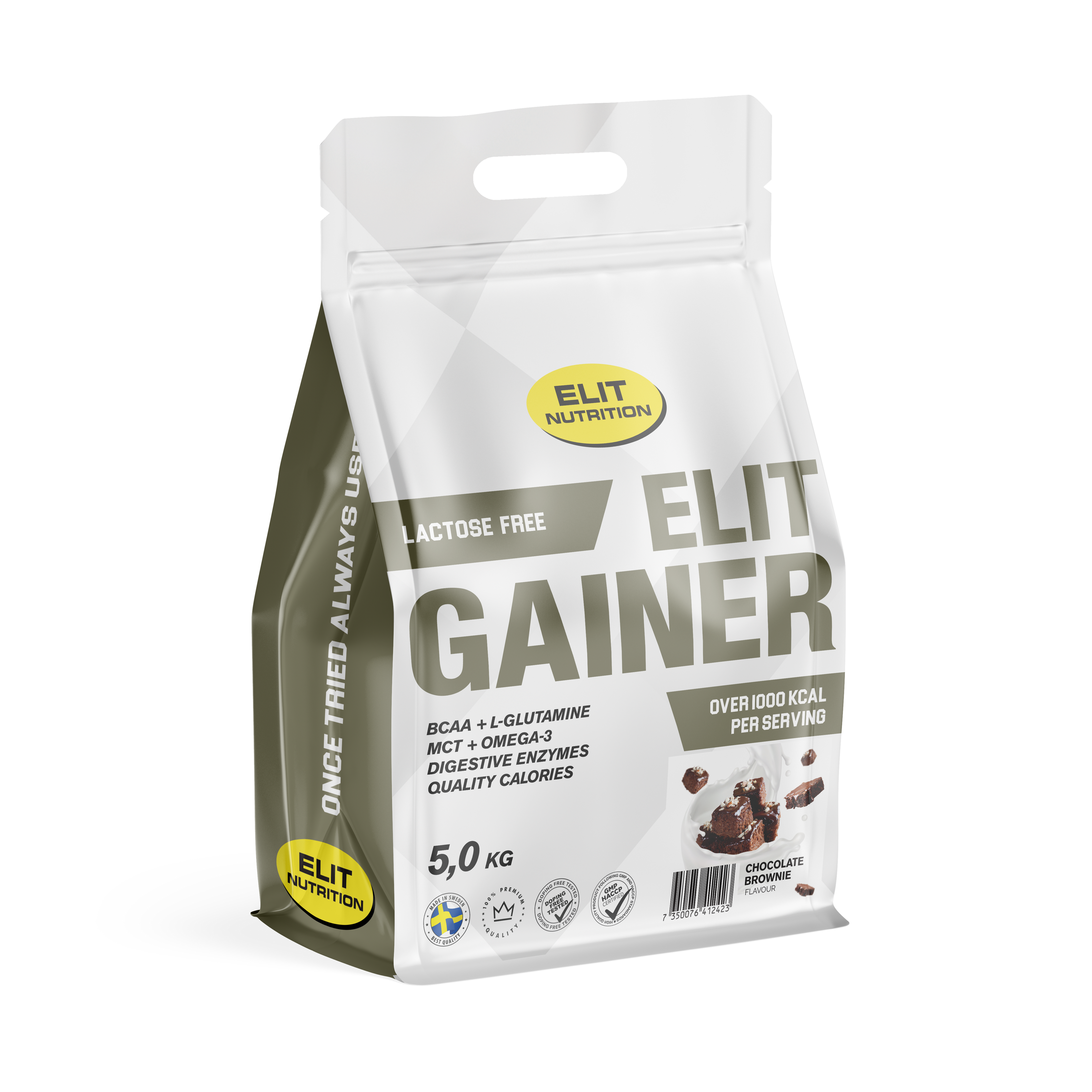 ELIT GAINER - Choklad Brownie - Laktosfri - 5000g