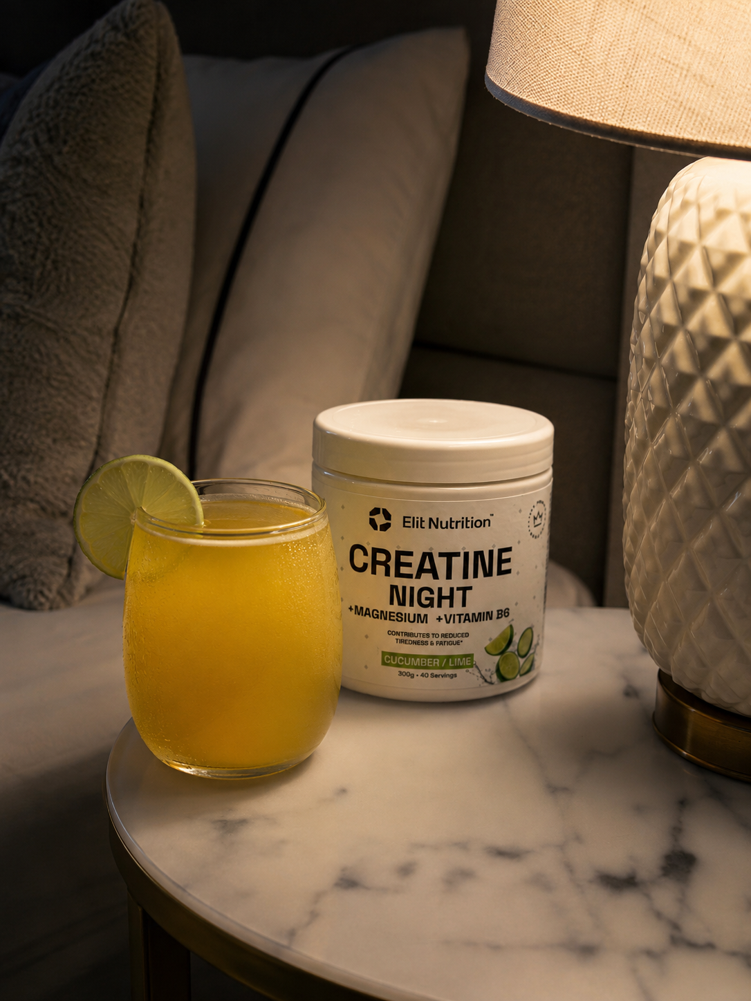 Creatine Night + Magnesium + Vitamin B6 – Cucumber/Lime
