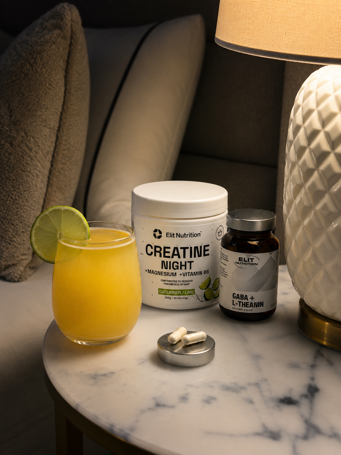 Creatine Night + Magnesium + Vitamin B6 – Cucumber/Lime