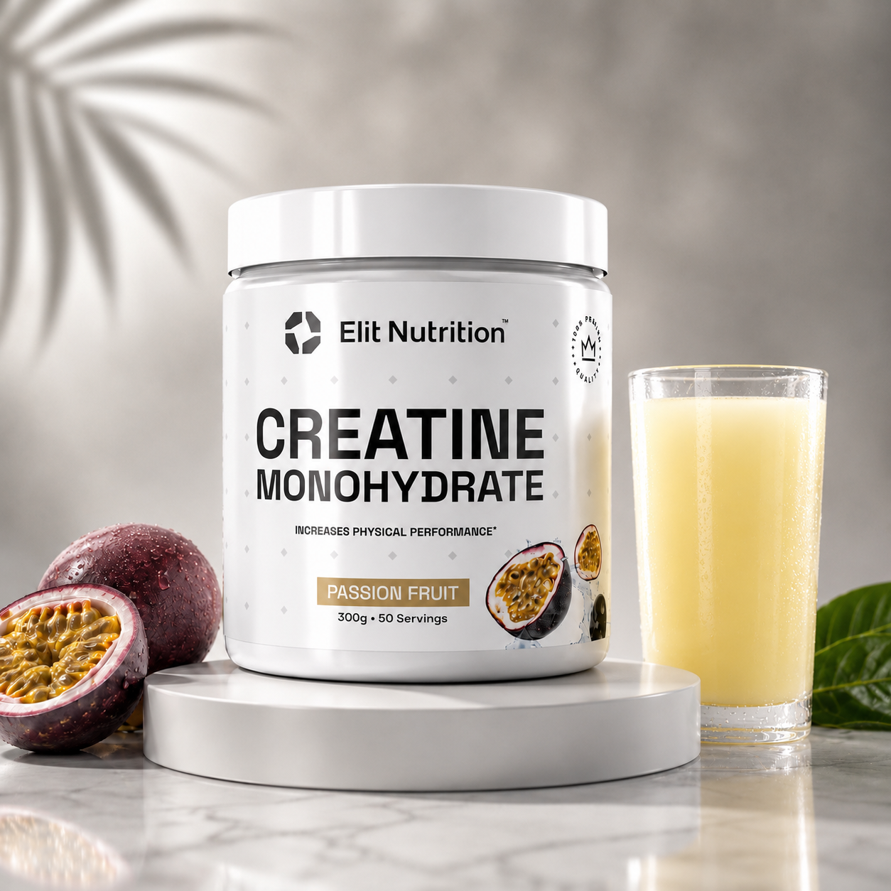 Kreatin monohydrat, ELIT - 100% Pure, 300g - Passion