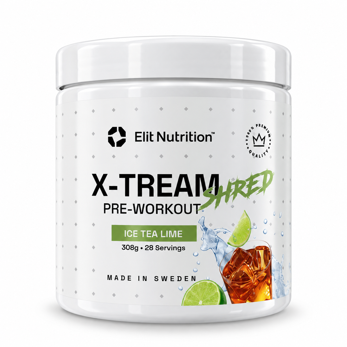 X-TREAM SHRED, 308 g - Ice Tea Lime 28 Servings