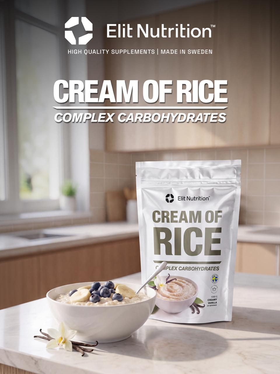 CREAM OF RICE, 1000g, Vanilj