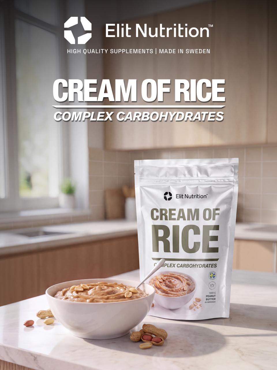 CREAM OF RICE, 1000g, Peanut Butter