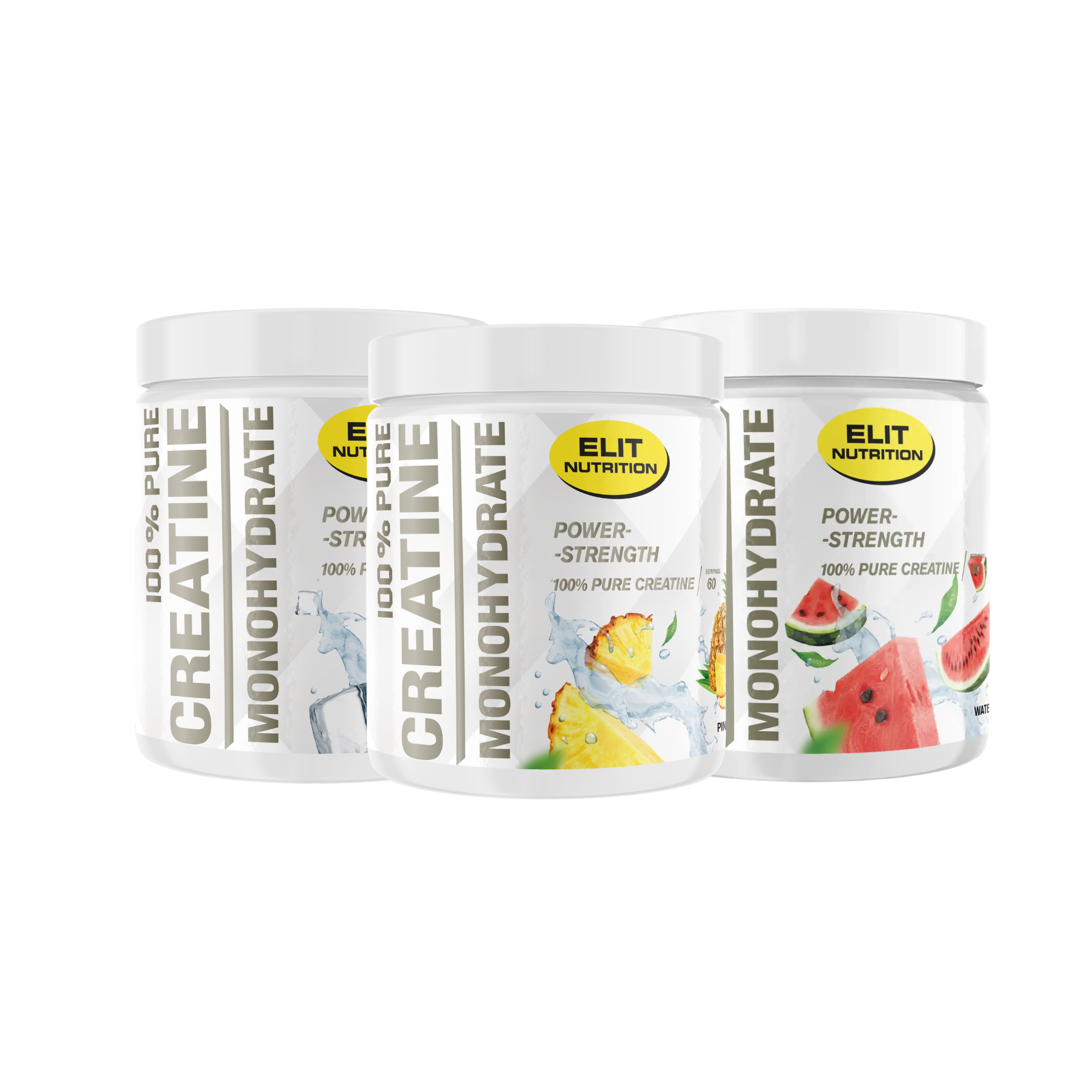 Kreatin monohydrat, ELIT - 100% Pure, 300g - 3-pack