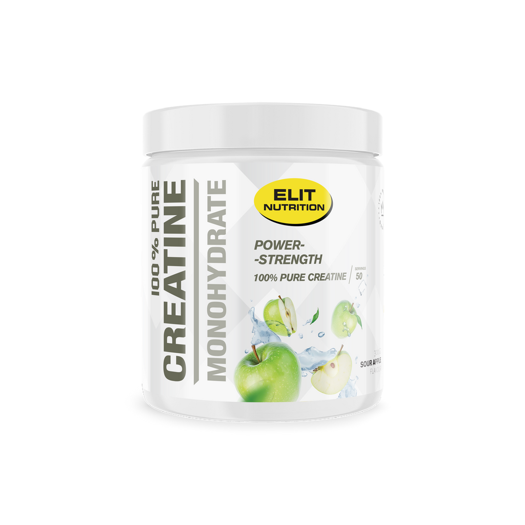 Kreatin monohydrat, ELIT - 100% Pure, 300g - Sur Äpple