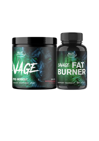 SAVAGE, 300 g + SAVAGE Fat Burner, 90 kapslar