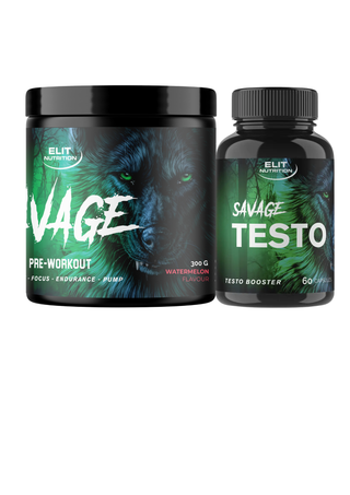 SAVAGE, 300 g + SAVAGE TESTO, 60 kapslar