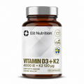 VITAMIN D3 + K2 - 4000IU, 60 kapslar