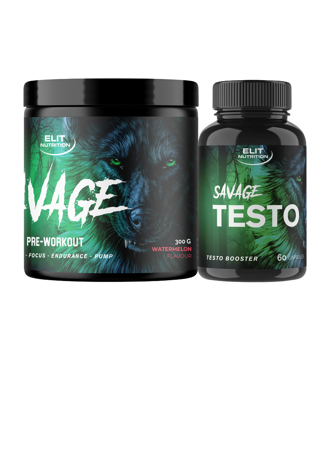 SAVAGE, 300 g + SAVAGE TESTO, 60 capsules